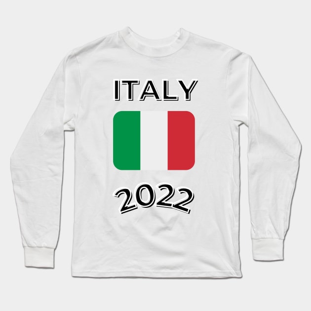 Italy 2022 Ver 2 Long Sleeve T-Shirt by AnastasioArts